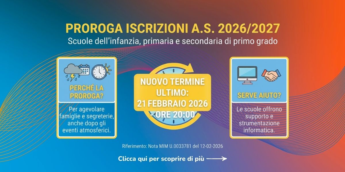 PROROGA ISCRIZIONI A.S. 2026/2027